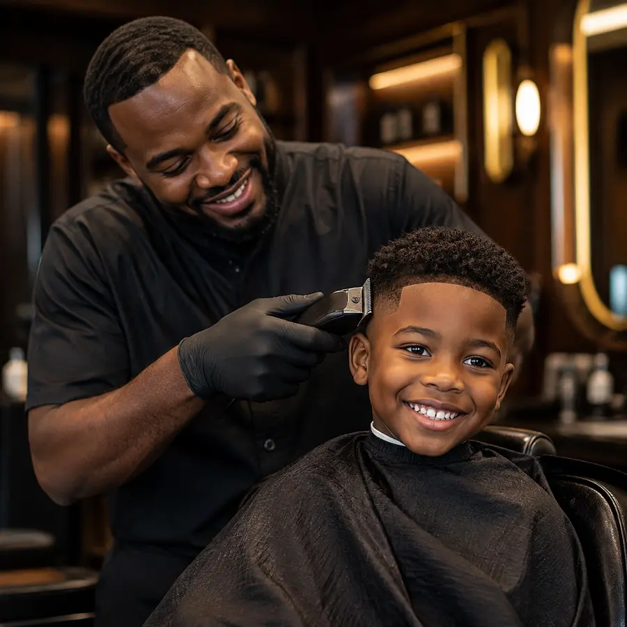 Coupe enfant au salon HARSAF